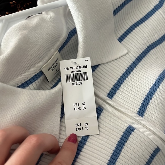 Abercrombie & Fitch striped polo sweater - Picture 4 of 4